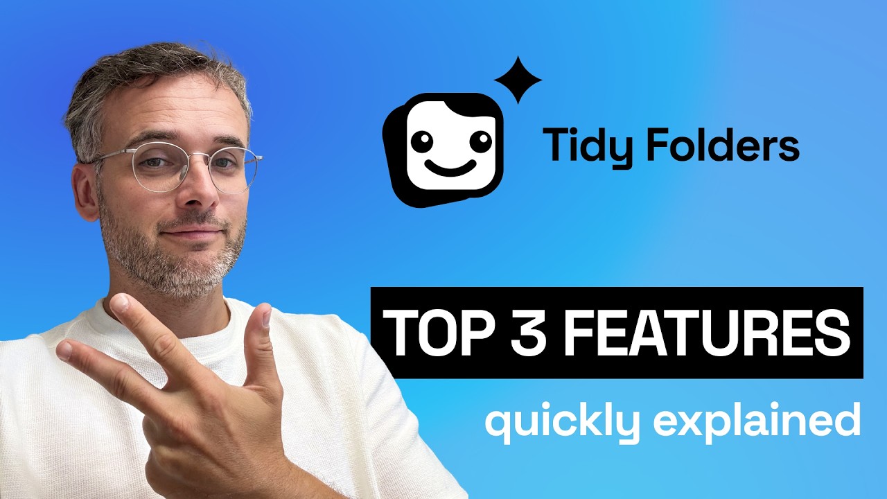 Video-Vorschau: die Top-3-Features von Tidy Folders, der Erweiterung hinter echten Grok Ordnern, gezeigt in der ChatGPT-Oberfläche